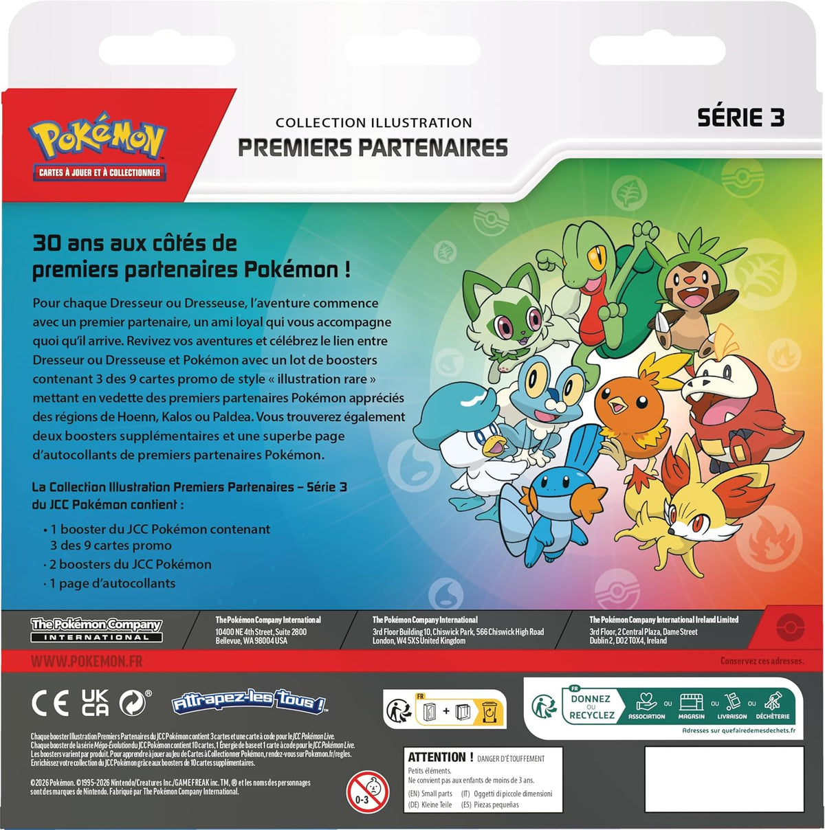 Collection Illustration Premiers Partenaires - Série 3 - Pokémon